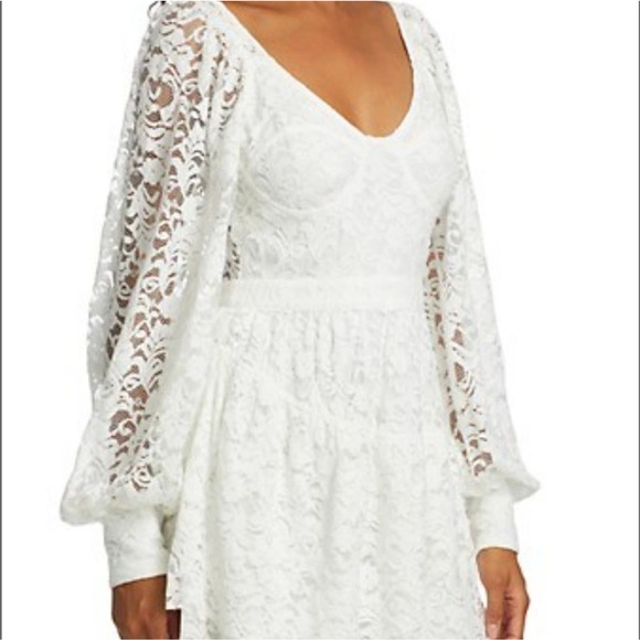 LoveShackFancy Alela Embroidered Lace Mini Dress Size 6 - Picture 12 of 12